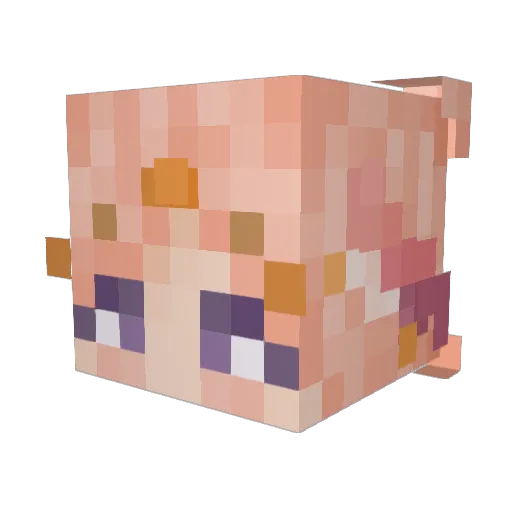 alynswim Minecraft avatar head, 3D render