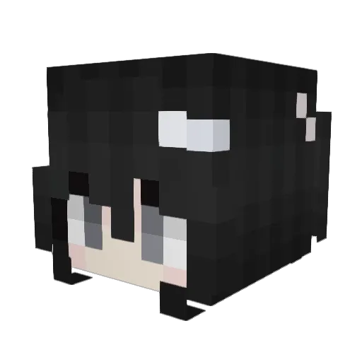 alypup Minecraft avatar head, 3D render
