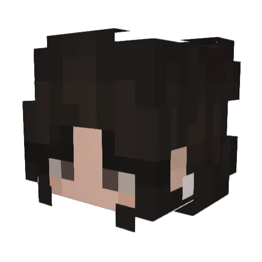 alyseee Minecraft avatar head, 3D render
