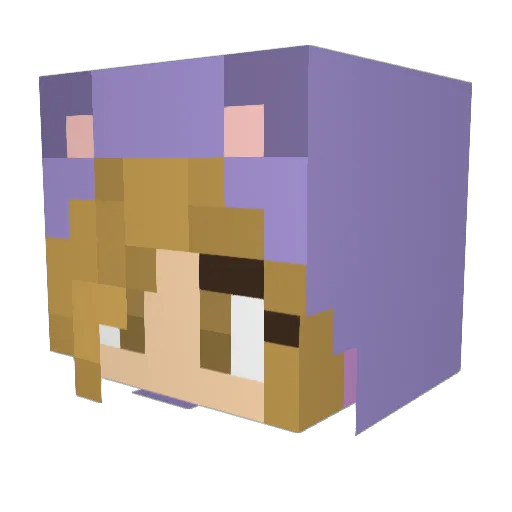 alyshajane23 Minecraft avatar head, 3D render