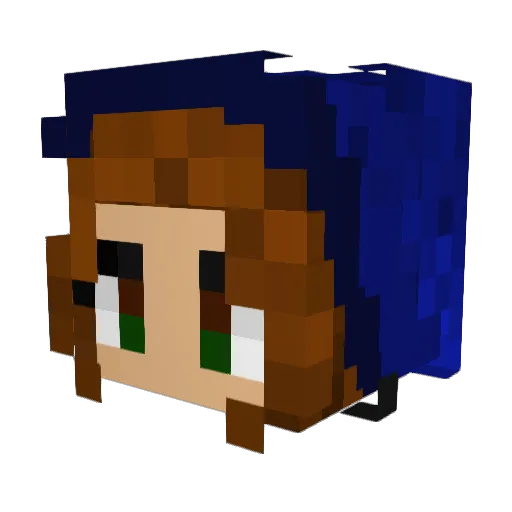alyshamcquinn Minecraft avatar head, 3D render