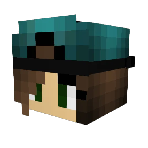 alyshiax Minecraft avatar head, 3D render