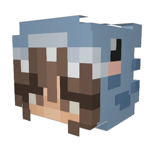 alyssa17 Minecraft avatar head, 3D render
