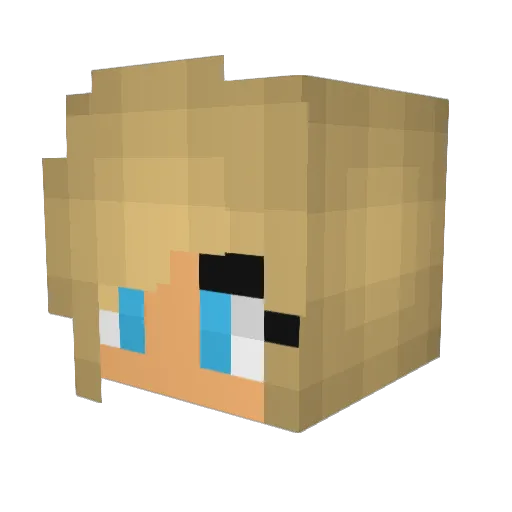 alyssab4235 Minecraft avatar head, 3D render