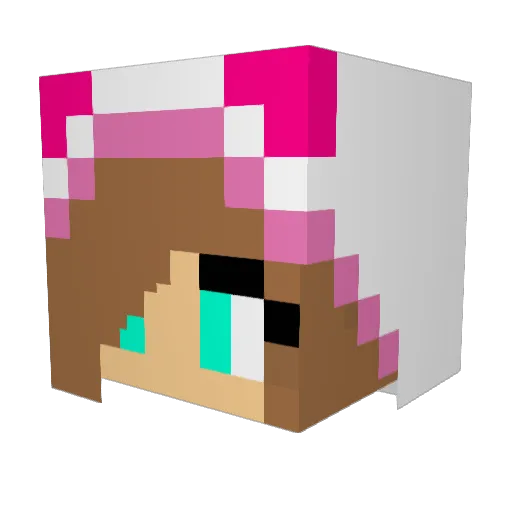 alyssac717 Minecraft avatar head, 3D render