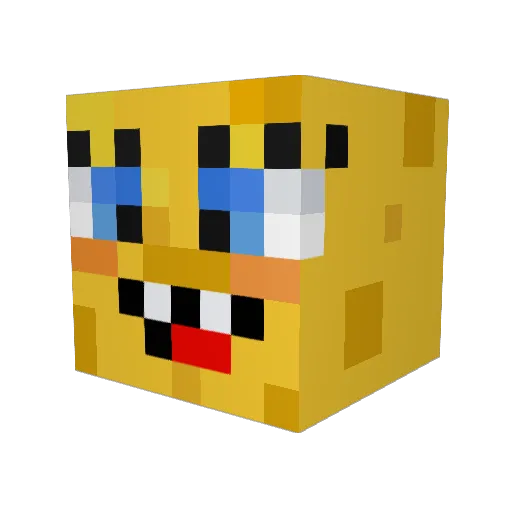 alyssafee_ Minecraft avatar head, 3D render