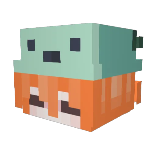 alyssainnitt Minecraft avatar head, 3D render