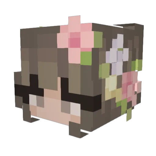 alyssalg8 Minecraft avatar head, 3D render