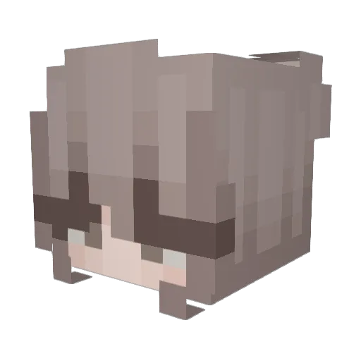 alysselle Minecraft avatar head, 3D render