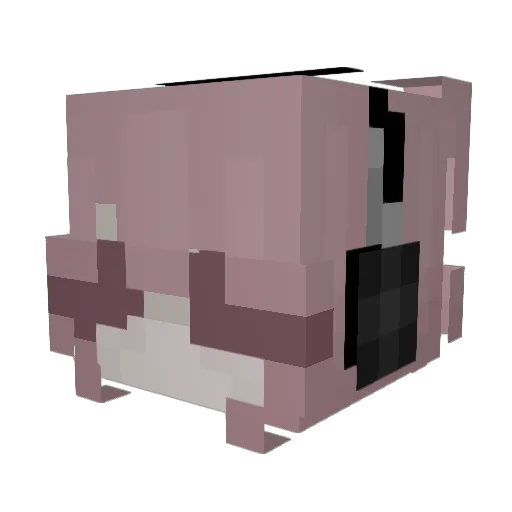 alyssire Minecraft avatar head, 3D render