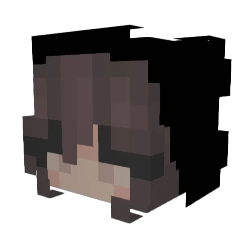 alyssq Minecraft avatar head, 3D render