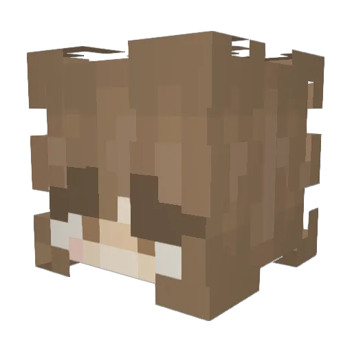 alyssssia Minecraft avatar head, 3D render