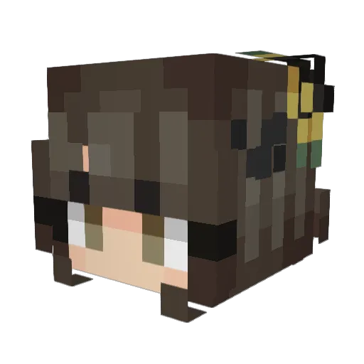 alyssuhx Minecraft avatar head, 3D render