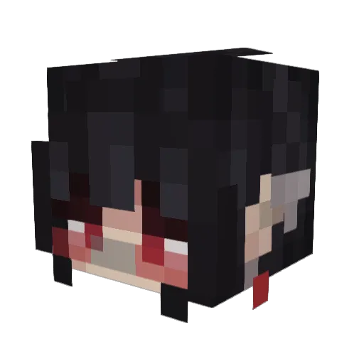 alysxhorror Minecraft avatar head, 3D render