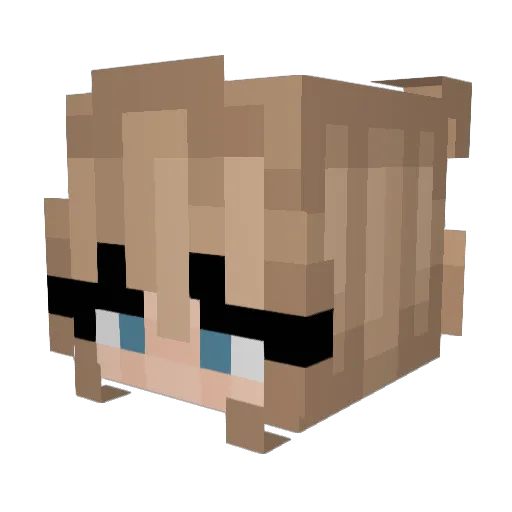alythebaddie Minecraft avatar head, 3D render