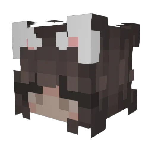 alyxisprettycool Minecraft avatar head, 3D render