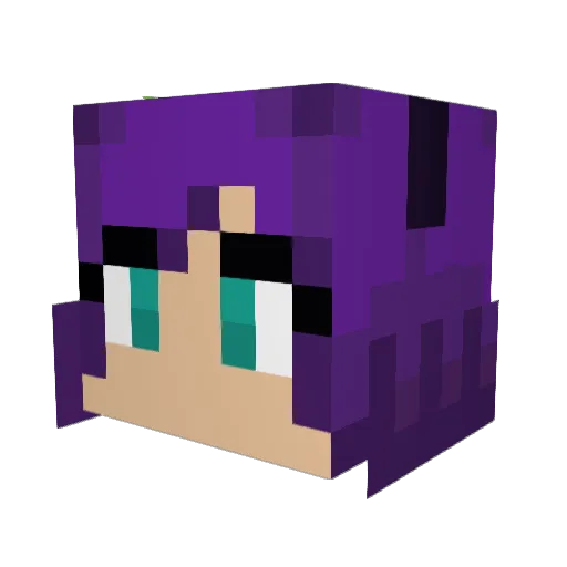 alyykat Minecraft avatar head, 3D render