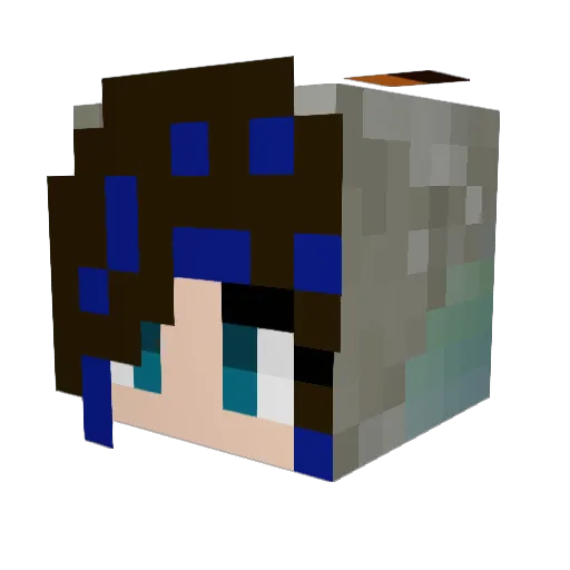 alza0 Minecraft avatar head, 3D render