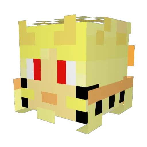 alzahran Minecraft avatar head, 3D render