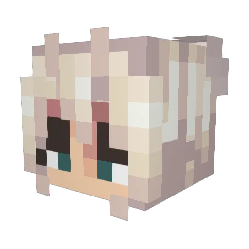 alzayo Minecraft avatar head, 3D render
