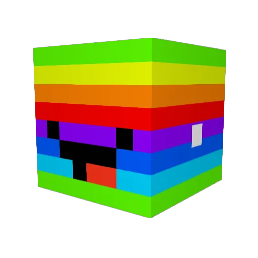 alzinator Minecraft avatar head, 3D render
