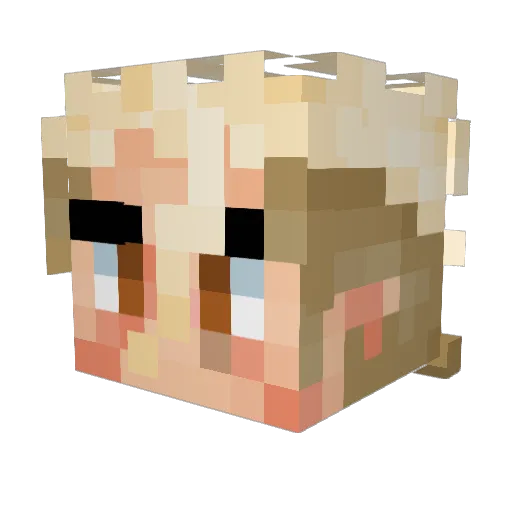 am0rph0 Minecraft avatar head, 3D render