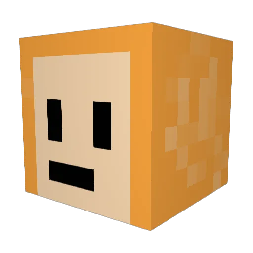 am1i3 Minecraft avatar head, 3D render