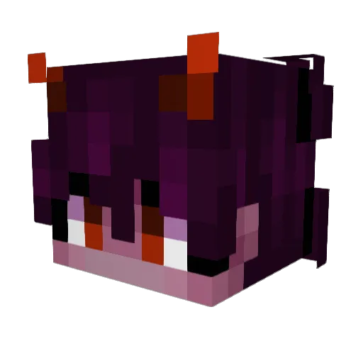 amJuice Minecraft avatar head, 3D render