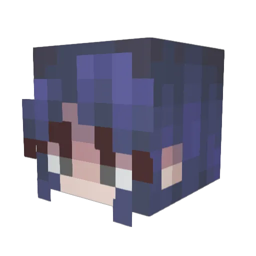 amWVBA08 Minecraft avatar head, 3D render