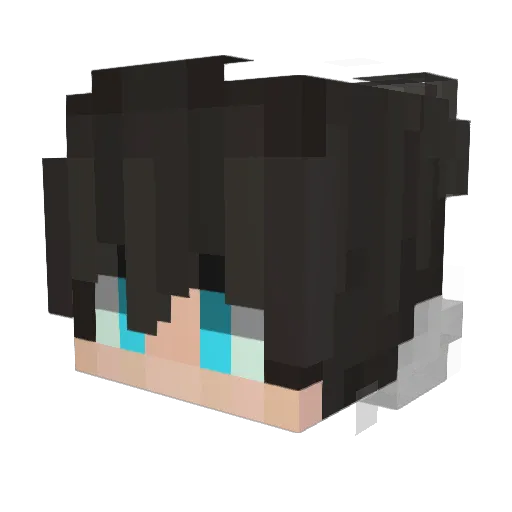 ama2bu Minecraft avatar head, 3D render