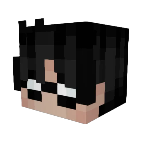 ama_h Minecraft avatar head, 3D render