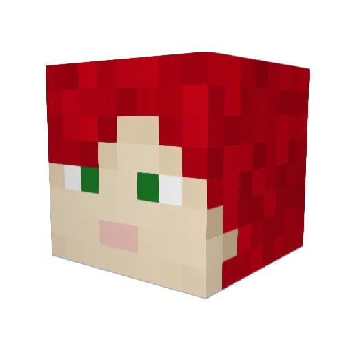 amabrams Minecraft avatar head, 3D render