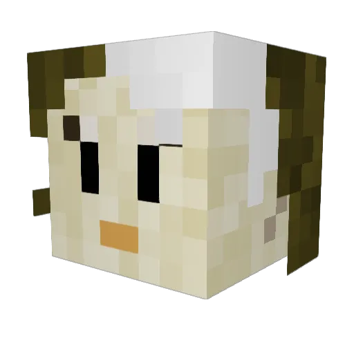 amachi001 Minecraft avatar head, 3D render