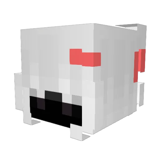 amachoco Minecraft avatar head, 3D render