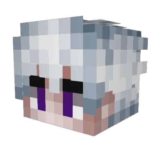amadiferari Minecraft avatar head, 3D render