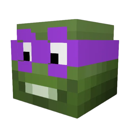 amagawd Minecraft avatar head, 3D render