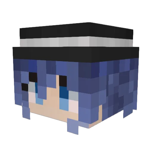 amaguri111 Minecraft avatar head, 3D render
