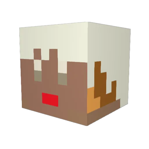 amaha570 Minecraft avatar head, 3D render