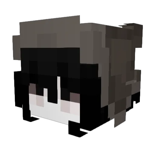 amaimaimai Minecraft avatar head, 3D render