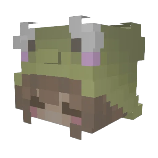 amainette Minecraft avatar head, 3D render