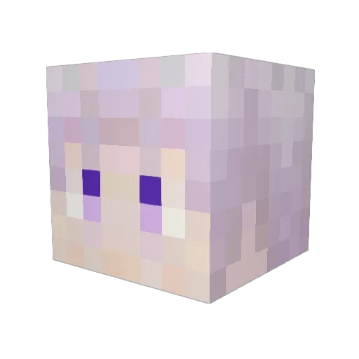 amako_105 Minecraft avatar head, 3D render
