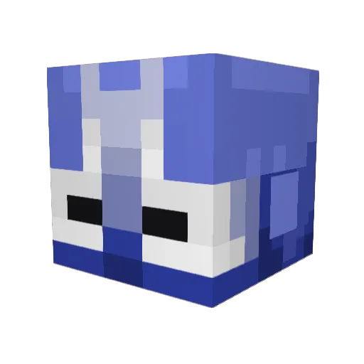 amalbala Minecraft avatar head, 3D render