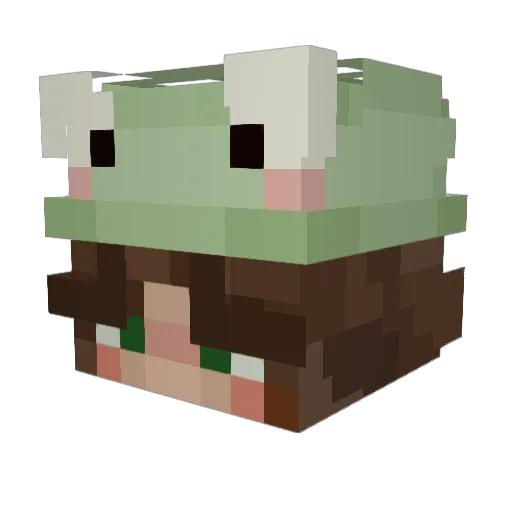 amali22 Minecraft avatar head, 3D render