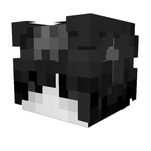 amalr Minecraft avatar head, 3D render
