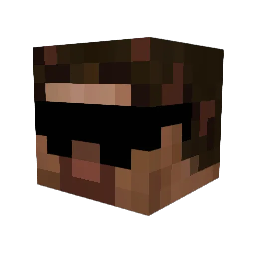 amalson Minecraft avatar head, 3D render