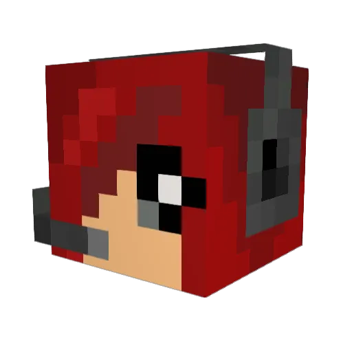 amand06 Minecraft avatar head, 3D render