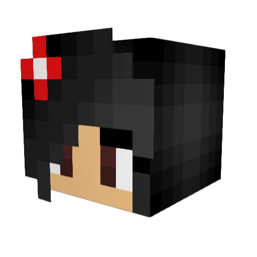 amanda1716 Minecraft avatar head, 3D render