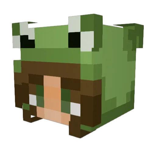 amanda_19 Minecraft avatar head, 3D render