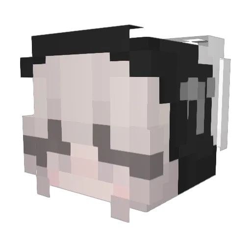 amanda_xoxo Minecraft avatar head, 3D render