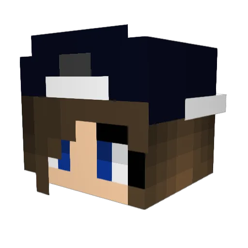 amandaleah Minecraft avatar head, 3D render